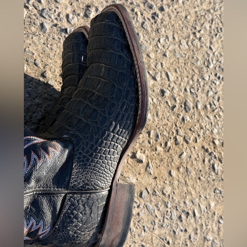 Cinch Black and Brown Western Boots - Picture 6 of 9